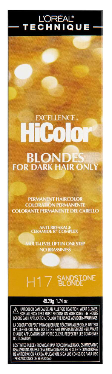 L’Oreal Technique Excellence HiColor Blondes for Dark Hair Only – H17 Sandstone Blonde (1.74oz) - ANNS BEAUTY SUPPLY